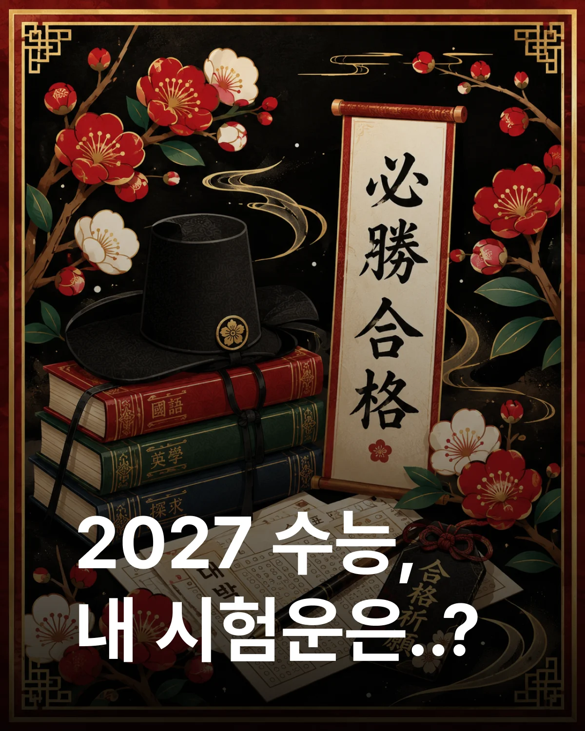 11월 비 수능 D-day 시험운